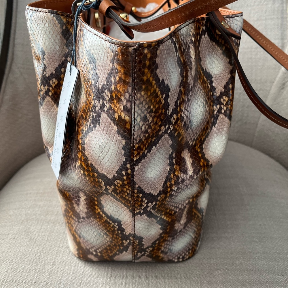 Dooney & Bourke Leather Flynn Tote - Picture 4 of 11
